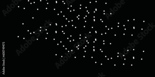Background with stars white star on black. Abstract night light on sky.