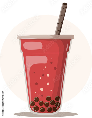 Bubble Tea - Strawberry Tapioka