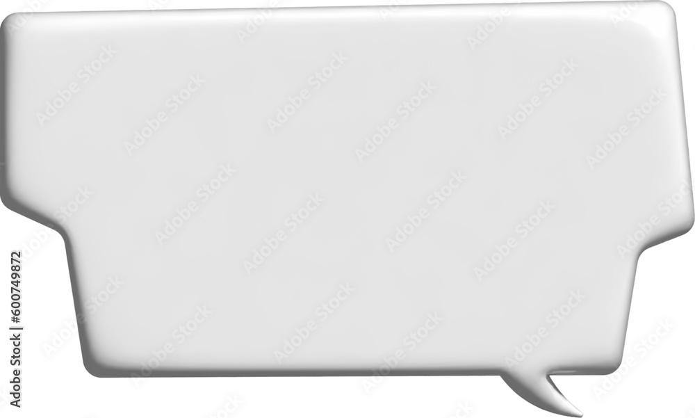 Fototapeta premium 3D Cartoon Chat Box