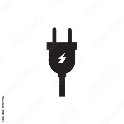 Electric plug icon on white background drawing by illustration. plug , socket , outlet , electric , electricity icon