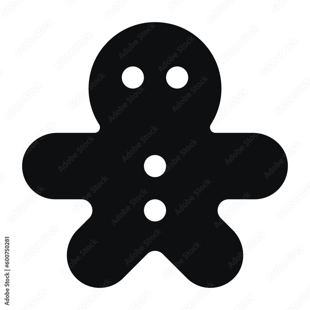 gingerbread man icon