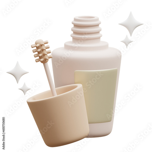 3d serum, beauty cosmetic icon illustration