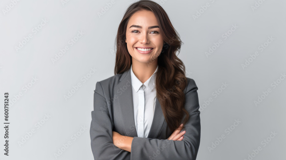 Business woman isolated. Illustration AI Generative. Business woman isolated. Illustration AI Generative.
