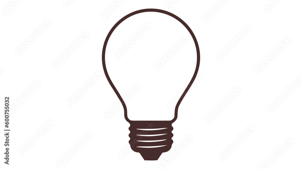 Innovative idea modern stylish icon with light bulb. Vector illustration Innovative idea modern stylish icon with light bulb. Vector illustration