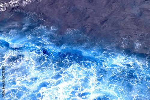 wave in the ocean abstract background  blue sea texture motion