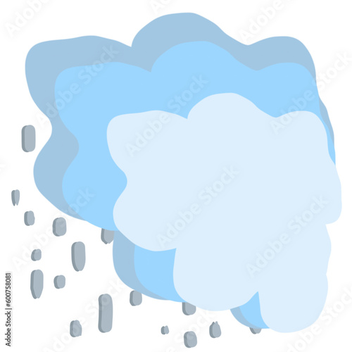 Rain with clouds