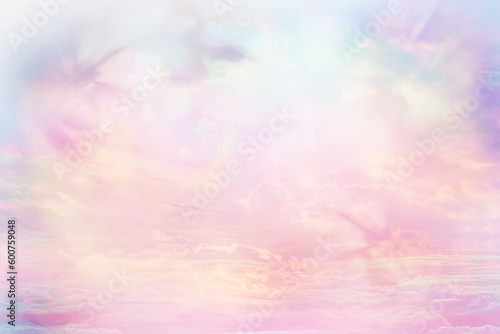 Foto watercolor gradient pastel background clouds abstract, wallpaper heaven
