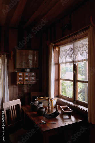 interior of an ancient German-style building in Chile