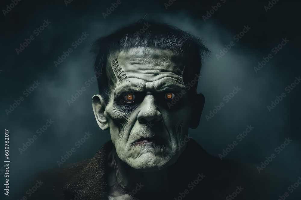 close-up portrait of a mystical monster, AI close-up portrait of a mystical monster, AI