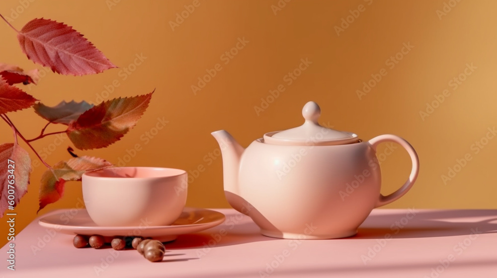 Fototapeta premium cup of tea and teapot