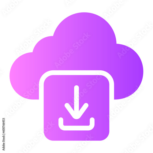 downloading gradient icon