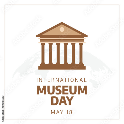 vector graphic of International Museum Day good for International Museum Day celebration. flat design. flyer design.flat illustration.