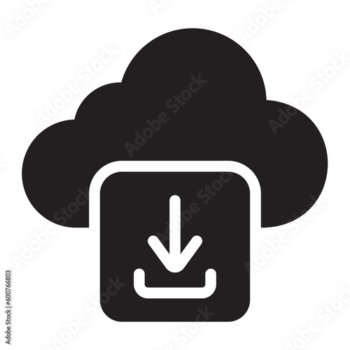 downloading glyph icon