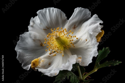 Transparent PNG of labdanum flower, also known as gum rockrose or cistus ladanifer. Generative AI photo