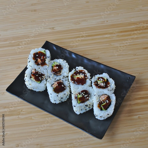 Sushi Salmon Teriyaki Roll