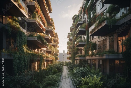 Intelligent eco-urban landscape. Generative AI