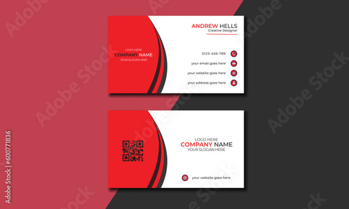double sided business card for business and personal use.