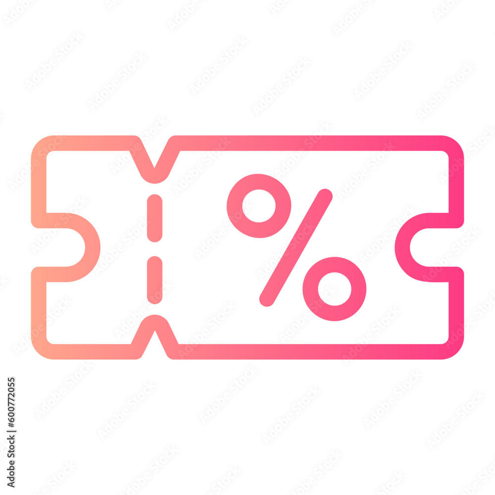 coupon gradient icon coupon gradient icon