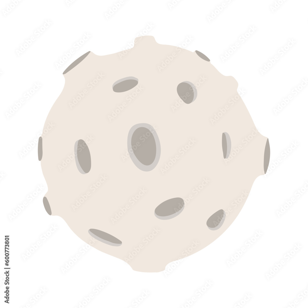 Asteroid, meteorite hand drawn cartoon illustration. Flat style design, isolated vector. Kids print element, astronomy, celestial body, space travel, cosmos, science fiction, galaxy, universe Asteroid, meteorite hand drawn cartoon illustration. Flat style design, isolated vector. Kids print element, astronomy, celestial body, space travel, cosmos, science fiction, galaxy, universe
