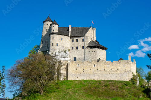 rebuilt old castle in Bobolice