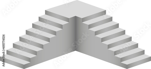 Podium, isolated on a transparent background. 3d pedestal. PN.