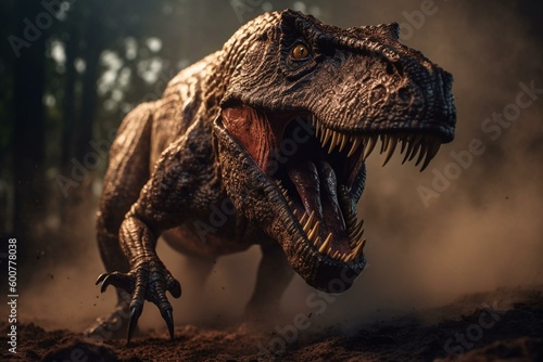 T-Rex attack. Generative AI © Nyx