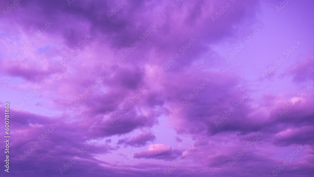 purple clouds in the sky