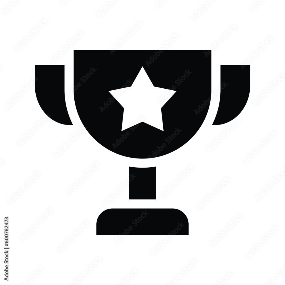 trophy glyph icon illustration vector graphic trophy glyph icon illustration vector graphic