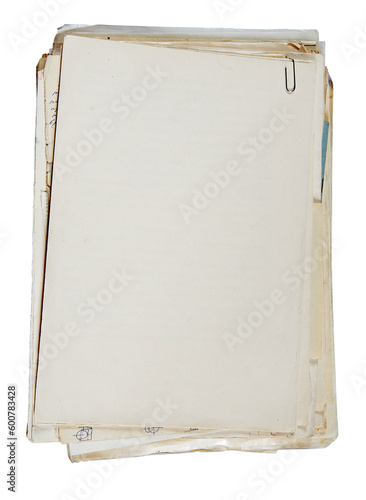 Obraz na plátně stack of old papers