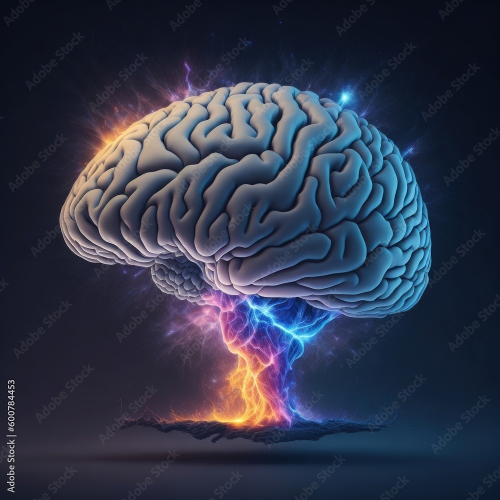 human brain with magic human brain with magic