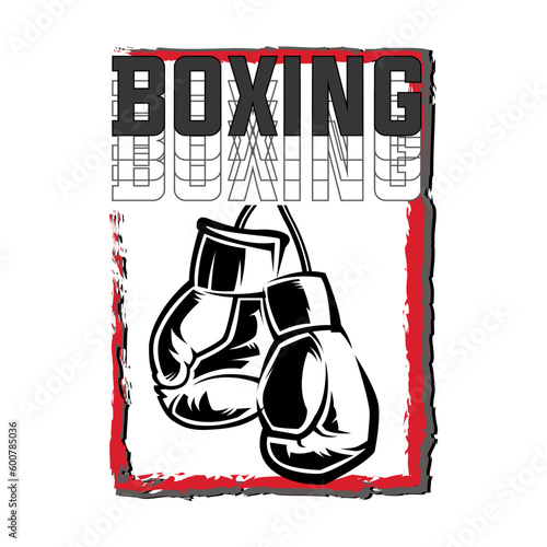 illustration design a Boxing Glove for a Sports t-shirt, 