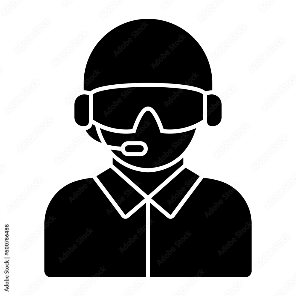 Commentator Glyph Icon Commentator Glyph Icon