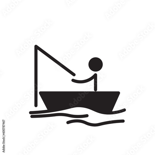 bait fish fisherman icon