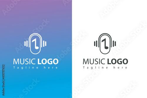 Sound wave icon, Music wave symbol. Audio logo vector eps 10