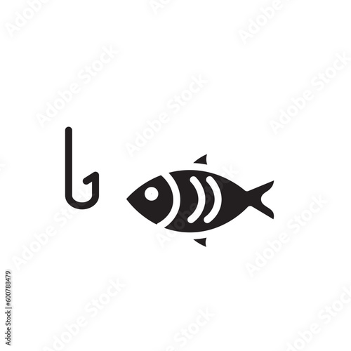 bait fish hook icon