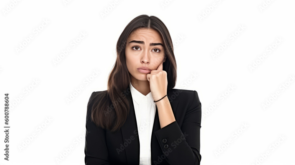 Business woman isolated. Illustration AI Generative. Business woman isolated. Illustration AI Generative.