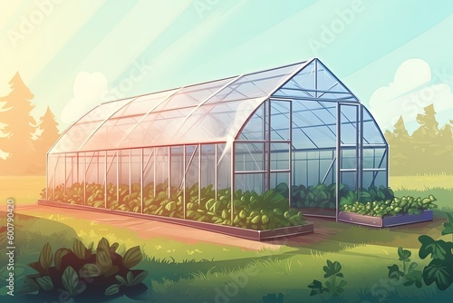 Fotografiet Greenhouses