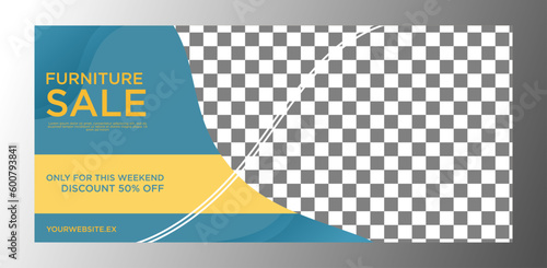 furniture sale banner with discount