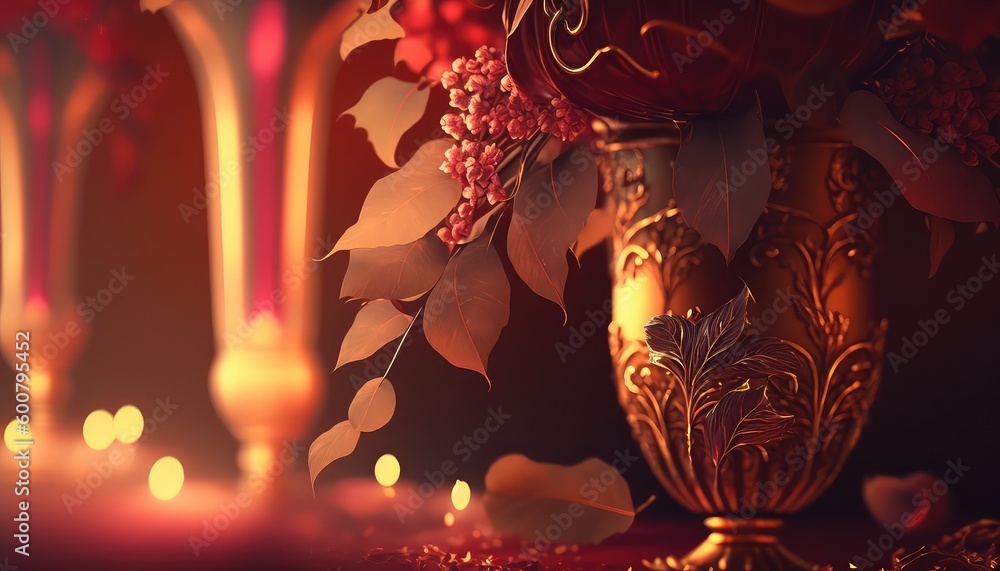 romantic indian wedding background for a perfect celebration generative ai romantic indian wedding background for a perfect celebration generative ai