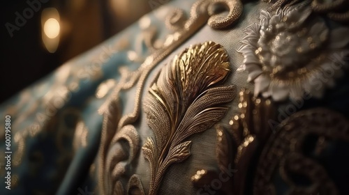 stunning handcrafted indian fabric wallpaper for bridal decor generative ai