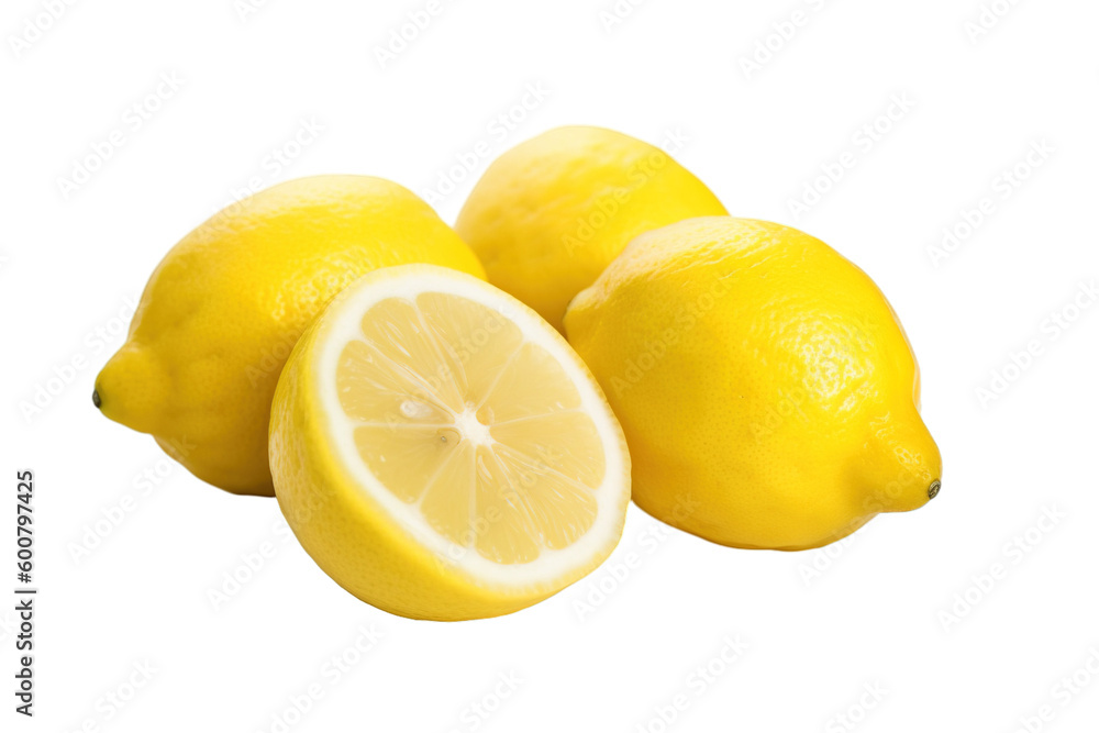 Lemons isolated on a white background. Fresh lemons PNG Lemons isolated on a white background. Fresh lemons PNG