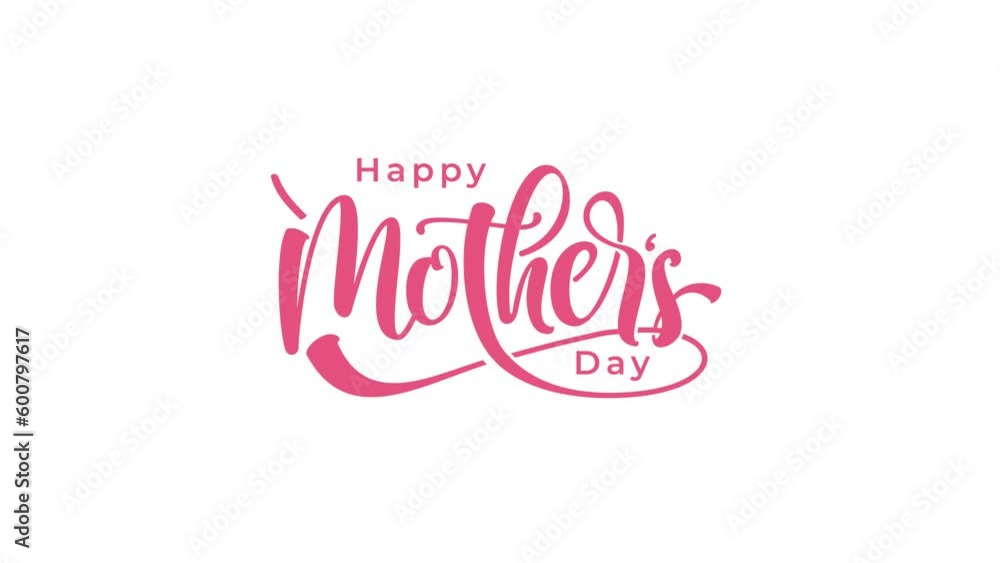 Happy Mother's Day Animation Text with animated hearts. Animated Mother's Day Handwritten Alpha Channel. Suitable for mother's day celebrations around the world. Happy Mother's Day Animation Text with animated hearts. Animated Mother's Day Handwritten Alpha Channel. Suitable for mother's day celebrations around the world.