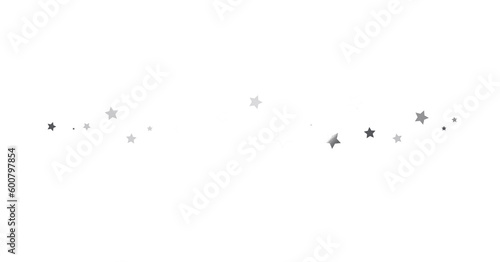 Silver stars falling from the sky. Abstract arc background. Glitter pattern for banner. - png transparent © vegefox.com