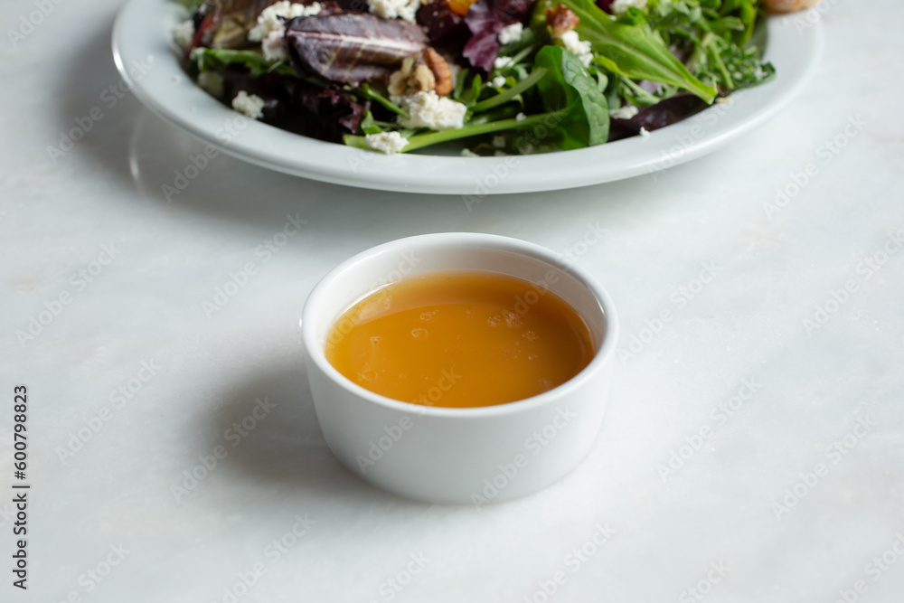 A view of an Asian sesame dressing. A view of an Asian sesame dressing.