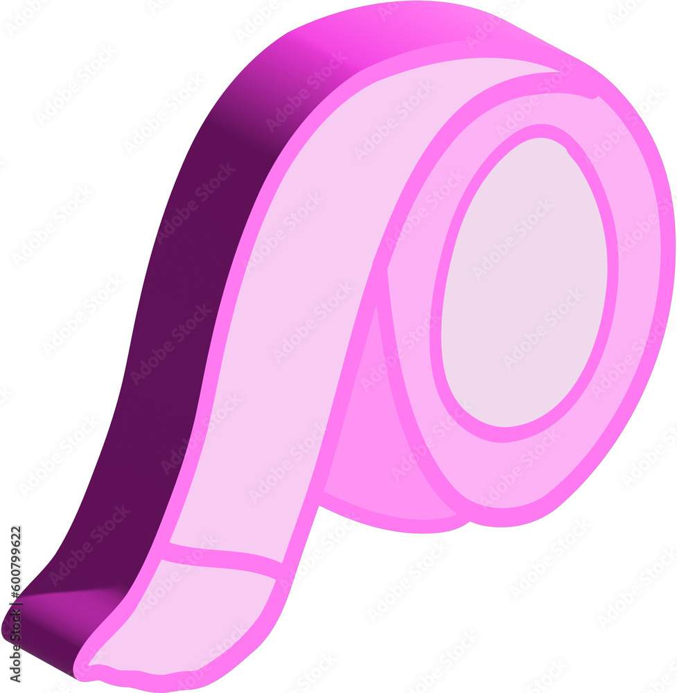 3D pink scotch 3D pink scotch