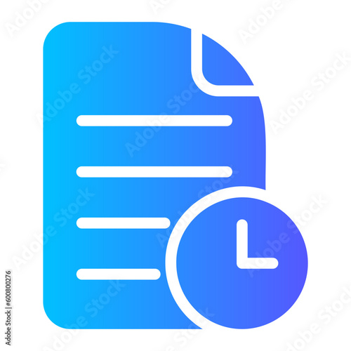 history gradient icon