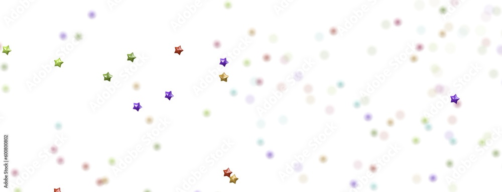 XMAS colored stars - png transparent