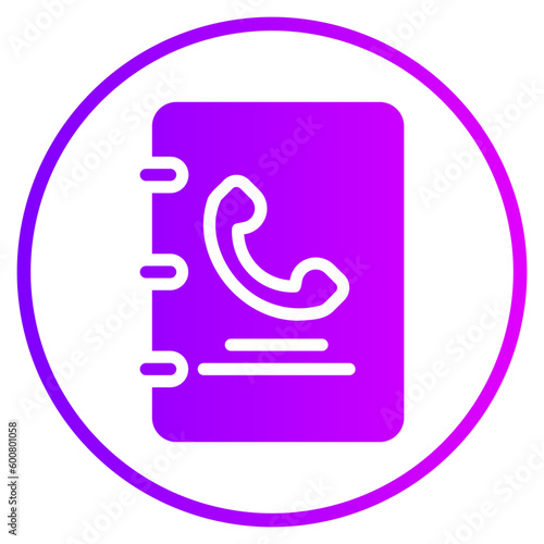 phonebook gradient icon