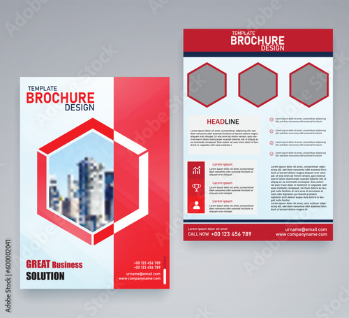 Brochure Design  template  Can be adapt to  Annual Report, Magazine, Poster, Business flyer ,book cover
