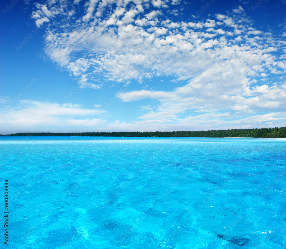 Fototapeta premium Ripples in Turquoise Lagoon